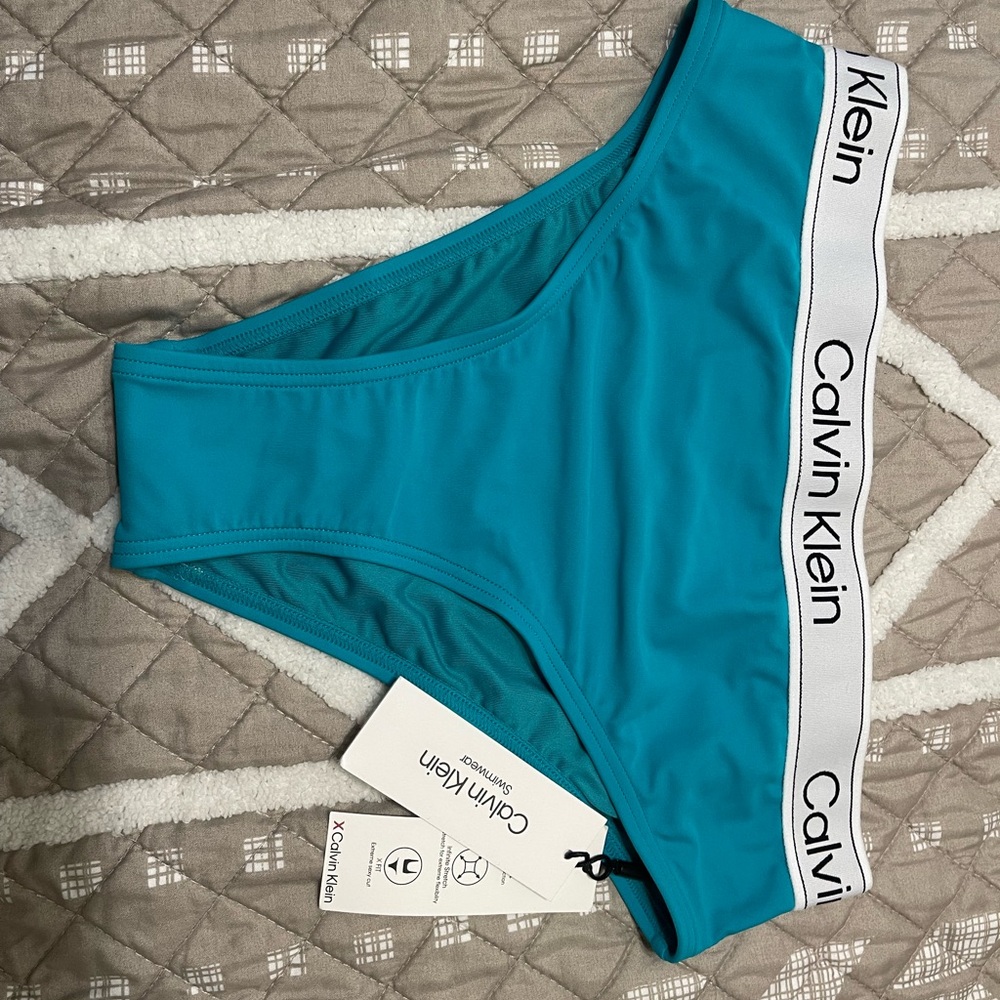 Calvin Klein Turquoise Swim Bottom